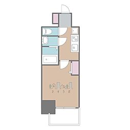 MAXIV名古屋上前津 1Kの間取図画像