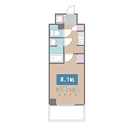 CRESTTAPP新栄 1Kの間取図画像