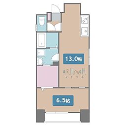 パークレジデンス丸の内駅前 1LDKの間取図画像