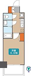 プレサンス桜山駅前アフォード 1Kの間取図画像