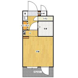桜山アネックス ワンルームの間取図画像