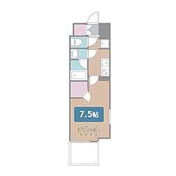 ブランシエスタ泉 1Kの間取図画像