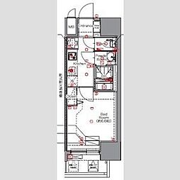 MAXIV名古屋上前津 1Kの間取図画像