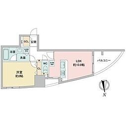 さくらヒルズフジミ 1LDKの間取図画像