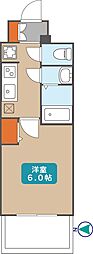 プレサンス太閤通駅前デュプル 1Kの間取図画像