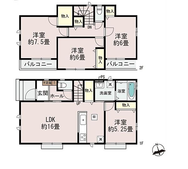 間取りを拡大表示