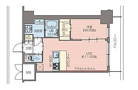 プレジオ恵美須 803 ｜ 大阪府大阪市浪速区恵美須西1丁目2-17（賃貸マンション1LDK・8階・39.54㎡） その2