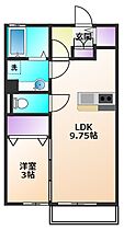 東京都小平市花小金井南町1丁目（賃貸アパート1LDK・1階・33.39㎡） その2