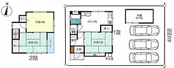 西武新宿線 久米川駅 徒歩18分の賃貸一戸建て 1階3DKの間取り