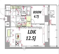 プレセダンヒルズ三ノ輪 405 ｜ 東京都台東区竜泉3丁目（賃貸マンション1LDK・4階・42.36㎡） その2