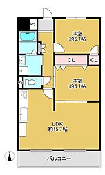 間取図画像 2LDK
