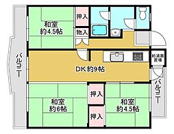 間取図画像 3DK