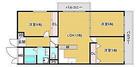 シャトー弁天町  ｜ 大阪府大阪市港区波除2丁目（賃貸マンション3LDK・11階・60.50㎡） その2