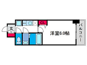 gm難波ウエストD.C.  ｜ 大阪府大阪市浪速区桜川4丁目（賃貸マンション1K・6階・21.37㎡） その2