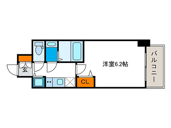 ファステート大阪ドームシティ ｜大阪府大阪市西区千代崎2丁目(賃貸マンション1K・11階・22.30㎡)の写真 その2