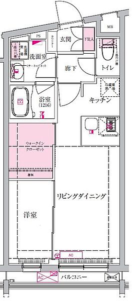 ベルシードステアー西早稲田 403｜東京都新宿区西早稲田３丁目(賃貸マンション1LDK・4階・35.98㎡)の写真 その2