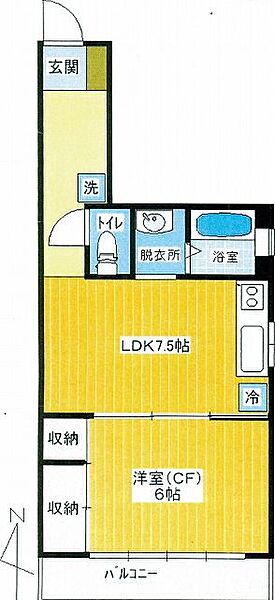 スカイフラット10 ｜東京都豊島区南長崎1丁目(賃貸マンション1DK・5階・36.14㎡)の写真 その2