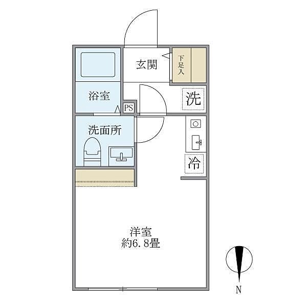 レピュア北赤羽レジデンス 402｜東京都北区浮間3丁目(賃貸マンション1R・4階・20.74㎡)の写真 その2