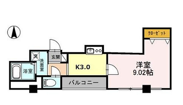 ハイムフローラ川口 ｜埼玉県川口市金山町(賃貸マンション1K・3階・31.59㎡)の写真 その2