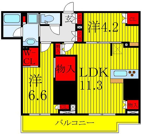 ザ・パークハビオ板橋区役所前 902｜東京都板橋区大山東町(賃貸マンション2LDK・9階・57.98㎡)の写真 その2