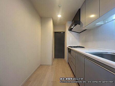 ~室内リフォーム中~シンプルで使い勝手の良いキッチン。