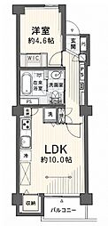 中野フラワーマンション 1LDKの間取図画像