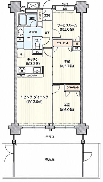 間取りを拡大表示