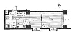 トーシンフェニックス芝アストラーレ 1DKの間取図画像