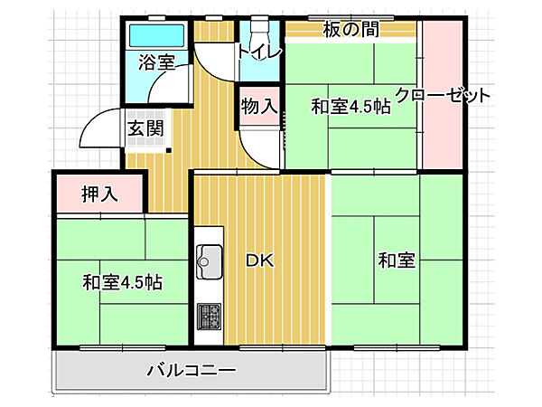 間取りを拡大表示