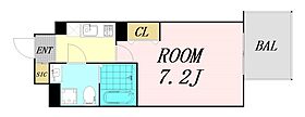 大阪府大阪市西区川口4丁目（賃貸マンション1K・6階・23.20㎡） その2