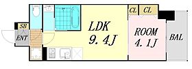 大阪府大阪市浪速区恵美須西1丁目（賃貸マンション1LDK・2階・34.21㎡） その1