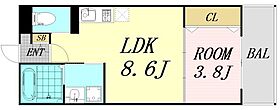 大阪府大阪市住之江区西加賀屋2丁目（賃貸マンション1LDK・1階・28.95㎡） その1