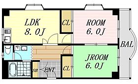 大阪府吹田市広芝町（賃貸マンション2LDK・4階・50.00㎡） その2