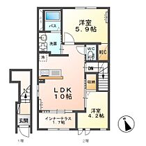 エル・クラベール（Ｅｌｅ ｃｌａｖｅｌ）  ｜ 栃木県佐野市高萩町（賃貸アパート2LDK・2階・53.80㎡） その2