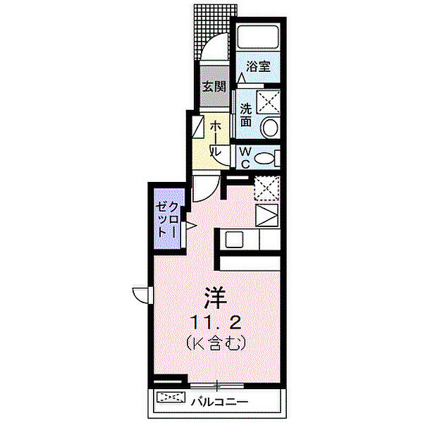 ザ・フォーチュン　Ａ 103｜栃木県佐野市富岡町(賃貸アパート1R・1階・30.00㎡)の写真 その2