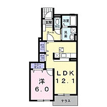 アルシオネ・クレメント 102 ｜ 栃木県佐野市犬伏新町2397-7（賃貸アパート1LDK・1階・45.72㎡） その2