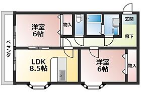 プレタメゾン 201 ｜ 栃木県栃木市湊町2-5（賃貸マンション2LDK・2階・50.25㎡） その2