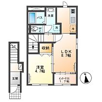 （仮）小山市小山新築アパート 202 ｜ 栃木県小山市大字小山（賃貸アパート1LDK・2階・42.34㎡） その2