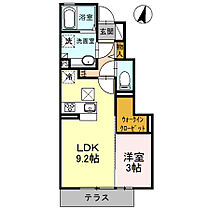 ボナールコート 102 ｜ 栃木県佐野市犬伏新町1298-3（賃貸アパート1LDK・1階・34.23㎡） その2