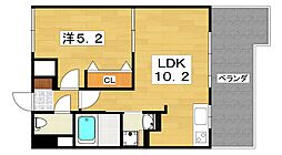 M'SPLAZA香里六番館 1LDKの間取図画像