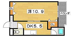 寝屋川本町ビル 1DKの間取図画像