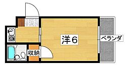 サンシャイン香里園V 1Kの間取図画像
