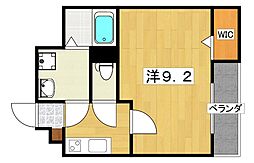 ドムス寝屋川 1Kの間取図画像