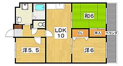 アクティ寝屋川 3LDKの間取図画像