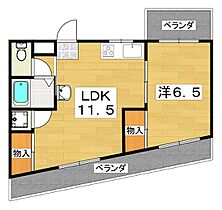 白樺ハイツ長栄寺  ｜ 大阪府寝屋川市長栄寺町（賃貸マンション1LDK・3階・36.73㎡） その2