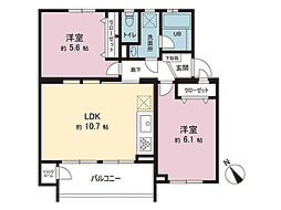 間取図画像 2LDK