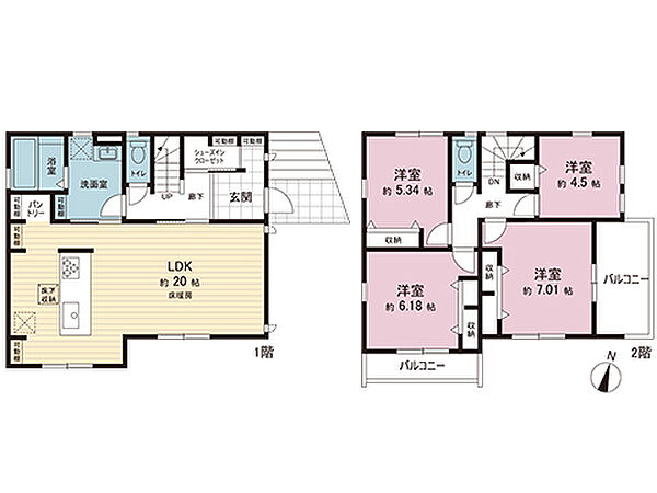 間取りを拡大表示
