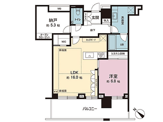 間取り クロスエアタワー 28階/-