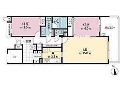 間取図画像 2LDK