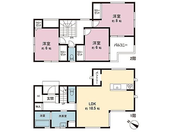 間取りを拡大表示